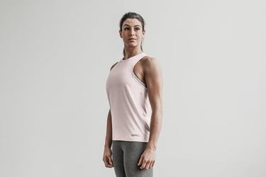 Debardeur Nobull High-Neck Tank Seasonal Colors Femme Rose | OX3461072