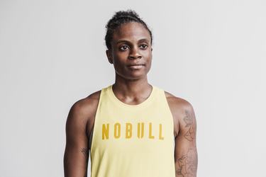 Debardeur Nobull High-Neck Tank Seasonal Colors Femme Jaune | SR2159783