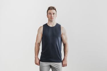 Debardeur Nobull Lightweight Tank Homme Bleu Marine | EF0674513