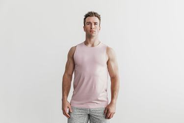 Debardeur Nobull Lightweight Tank Homme Rose | ZK1432605