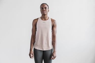 Debardeur Nobull Lightweight Textured Tank Femme Blanche Camouflage | UB4617390