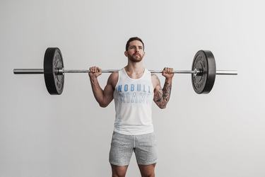 Debardeur Nobull Miami Palm Tank Homme Bleu | ZP7284501