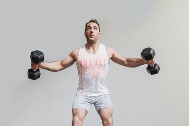 Debardeur Nobull Miami Palm Tank Homme Corail | NE0974685