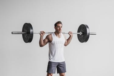 Debardeur Nobull Miami Tank Homme Blanche | FJ2978451