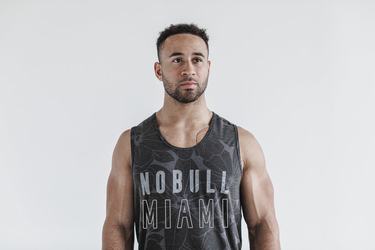 Debardeur Nobull Miami Tank Homme Grise | BD1452376