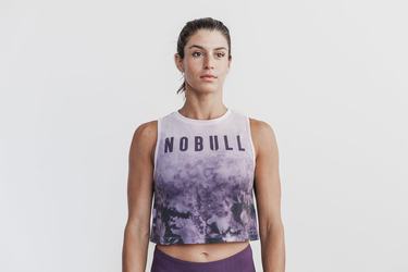 Debardeur Nobull Muscle Dip-Dye Tank Femme Violette | QD8571630