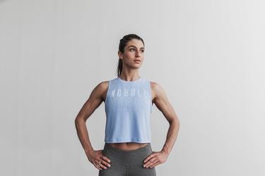 Debardeur Nobull Muscle Miami Tank Femme Bleu | TC6283179