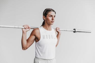 Debardeur Nobull Muscle Tank Femme Blanche | AZ2134085