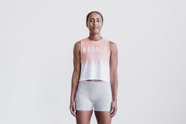 Debardeur Nobull Muscle Tank Femme Corail | RJ5473096