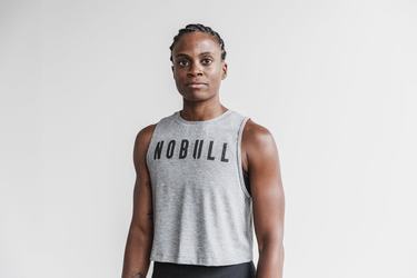 Debardeur Nobull Muscle Tank Femme Grise | XO3674058