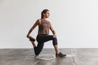 Debardeur Nobull Muscle Tank Femme Marron | KY7304691