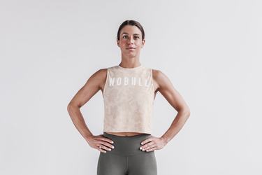 Debardeur Nobull Muscle Tank Femme Rose | UO0816359