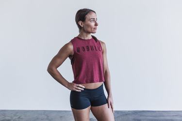 Debardeur Nobull Muscle Tank Femme Rouge | SO3687149
