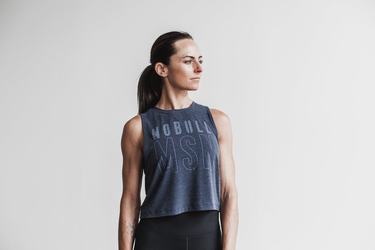 Debardeur Nobull Muscle Tank (Madison) Femme Bleu Marine | NW2871654