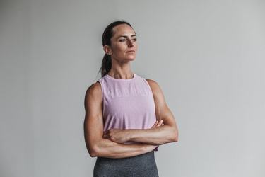 Debardeur Nobull Muscle Tank (Madison) Femme Rose | RF2594786