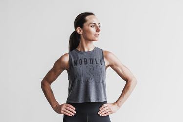 Debardeur Nobull Muscle Tank (Madison) Femme Grise Foncé | UW2890457