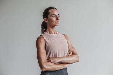 Debardeur Nobull Muscle Tank (Madison) Femme Rose | UZ1657328
