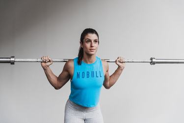 Debardeur Nobull Muscle Tank Neon Femme Bleu | UN0738612