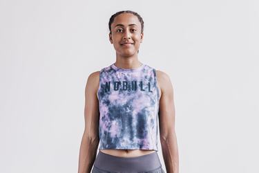 Debardeur Nobull Muscle Tank Tie-Dye Femme Rose | WM5863402