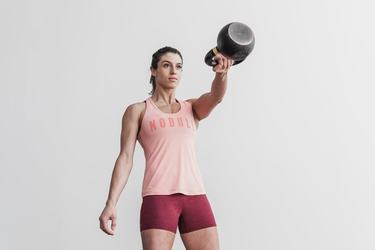 Debardeur Nobull Racerback Tank Femme Corail Clair | TM3947561