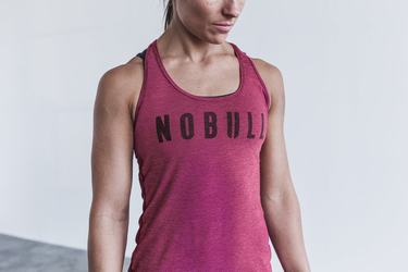 Debardeur Nobull Racerback Tank Femme Rouge | KP6251849