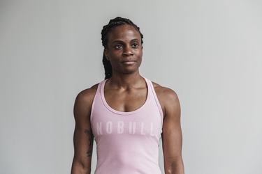 Debardeur Nobull Racerback Tank Femme Rose | VB6820593