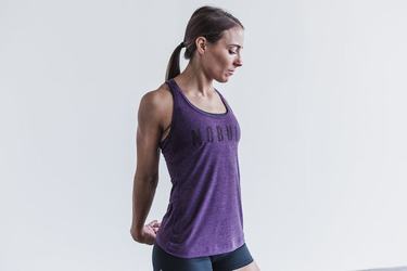 Debardeur Nobull Racerback Tank Femme Violette | KX0367521