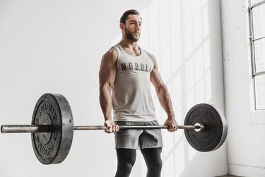 Debardeur Nobull Tank Homme Beige | RZ2953481