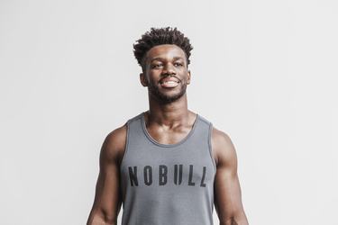 Debardeur Nobull Tank Homme Grise Foncé | YS3920415