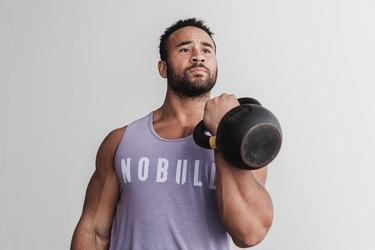 Debardeur Nobull Tank Homme Lavande | VU3205168