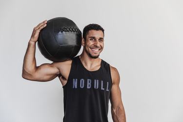 Debardeur Nobull Tank Homme Noir | TX5207613