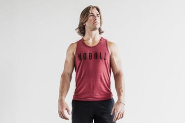Debardeur Nobull Tank Homme Rouge | DU9236140