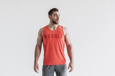 Debardeur Nobull Tank Homme Rouge | FL7832914
