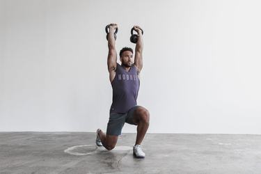 Debardeur Nobull Tank Homme Violette Foncé | JG1934875