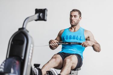 Debardeur Nobull Tank Neon Homme Bleu | ZQ0915346