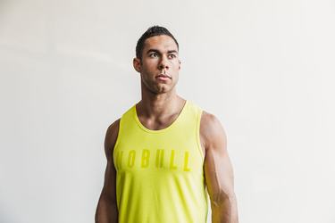 Debardeur Nobull Tank Neon Homme Jaune | BJ8315640
