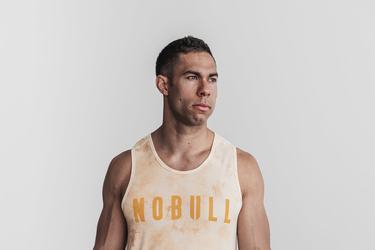 Debardeur Nobull Tank Tie-Dye Homme Jaune | WA8240369