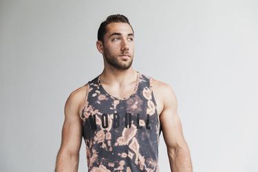 Debardeur Nobull Tank Tie-Dye Homme Marron Noir | VX8043567