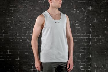 Debardeur Nobull Textured Tank Homme Grise | DB1698734