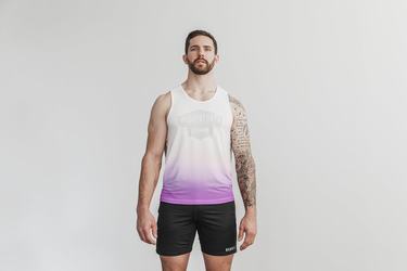 Debardeur Nobull Wodapalooza Dip-Dye Tank Homme Blanche | EY2837460