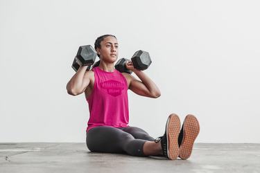 Debardeur Nobull Wodapalooza High-Neck Tank Femme Rose | JL7591642