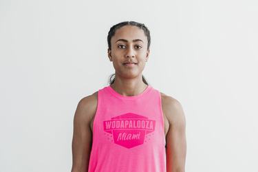 Debardeur Nobull Wodapalooza High-Neck Tank Femme Rose | JN0975638