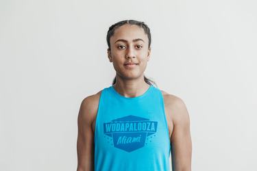 Debardeur Nobull Wodapalooza High-Neck Tank Femme Bleu | YM6259847