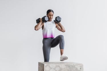 Debardeur Nobull Wodapalooza Muscle Dip-Dye Tank Femme Blanche | HU7264580