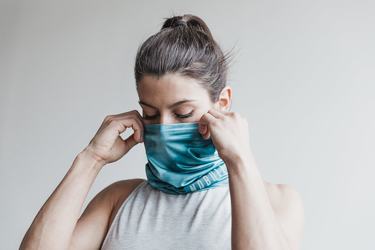 Echarpes Nobull Gaiter Tie-Dye Femme Bleu | OR5823096