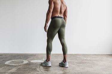 Leggings Nobull 3/4 Compression Tight Homme Vert | OW0841395