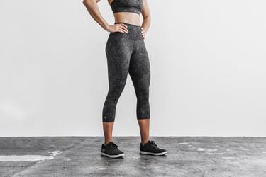 Leggings Nobull High-Rise Crop Femme Grise | JB0984123