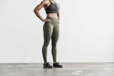 Leggings Nobull High-Rise Tight Matte Femme Vert | KZ9763580