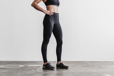 Leggings Nobull High-Rise Tight Plush Heather Femme Noir | RO0762349