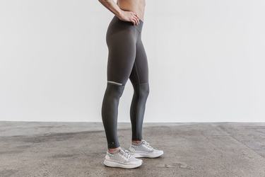 Leggings Nobull Pace Tight Femme Grise Foncé | CY3657801